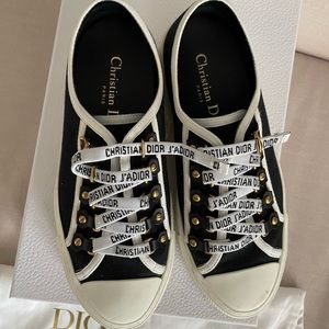 Christian Dior WALK’N’DIOR Black Sneakers Size 36.5